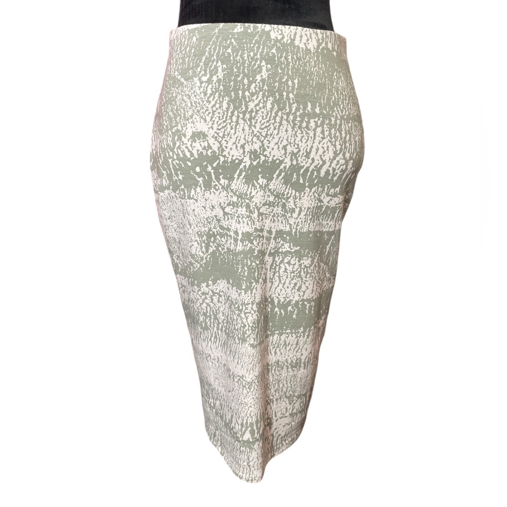 Betro Simone White & Green MIDI Pencil Skirt